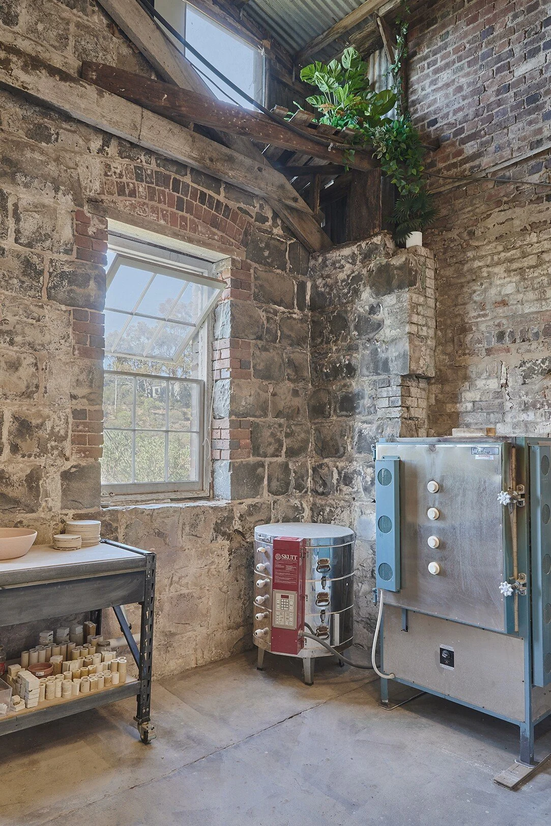 Geelong architecture, Surfcoast architecture, Melbourne architecture, commercial architecture, pottery studio, ceramic studio design, retail design, regional architecture, interior design, heritage listed, heritage architecture, Fyansford Paper Mills