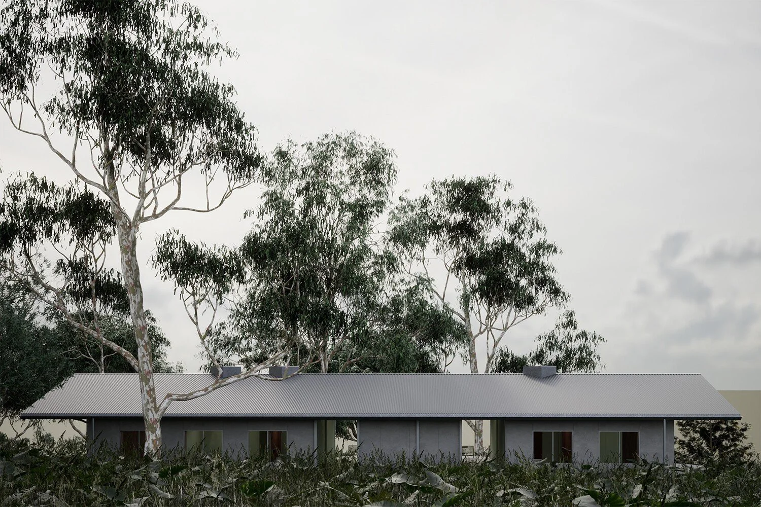 Geelong architecture, Surfcoast architecture, Melbourne architecture, Southern Highlands architecture, countryside architecture, regional architecture, residential architecture, house design, gable roof, deep eaves, Mittagong, passivhaus design.
