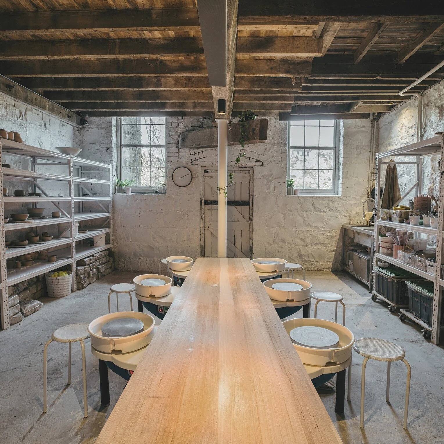 Geelong architecture, Surfcoast architecture, Melbourne architecture, commercial architecture, pottery studio, ceramic studio design, retail design, regional architecture, interior design, heritage listed, heritage architecture, Fyansford Paper Mills