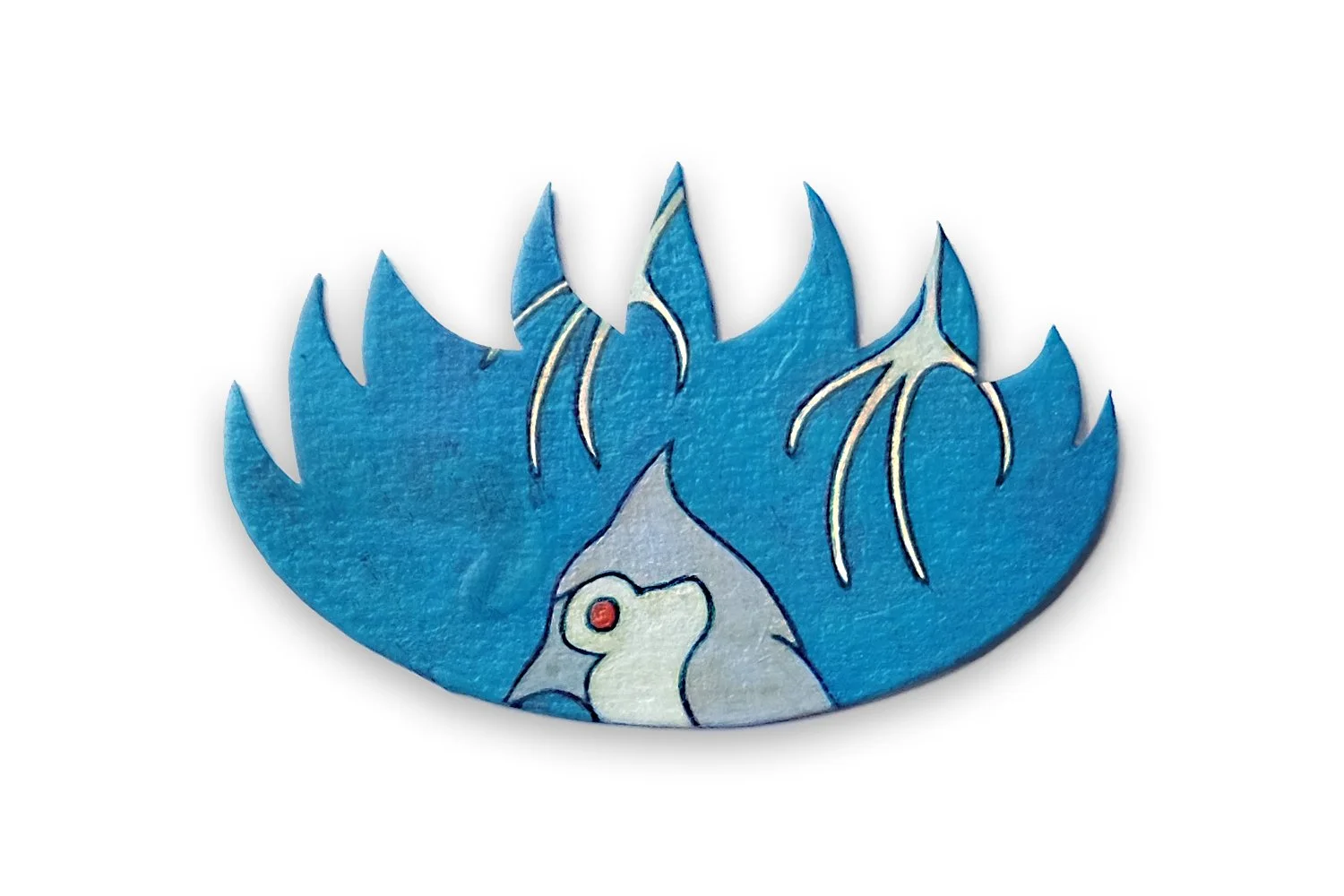   Tiny Flames for the Tiny Apocalypse,  2022 Acrylic on paper, approx 2x3.25” each 