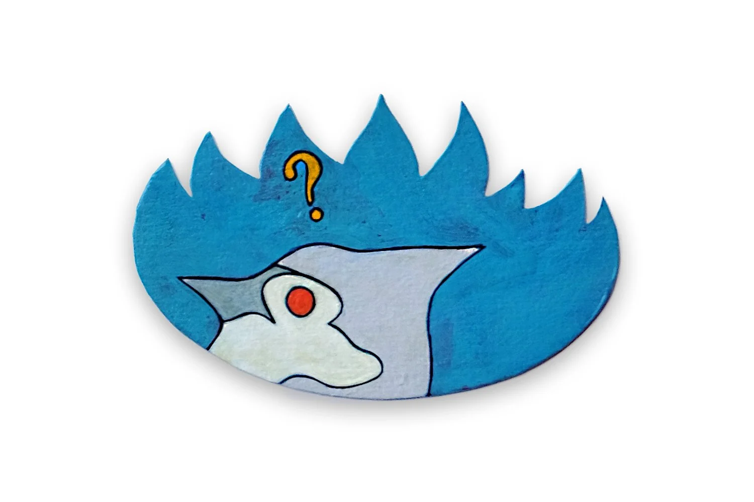   Tiny Flames for the Tiny Apocalypse,  2022 Acrylic on paper, approx 2x3.25” each 