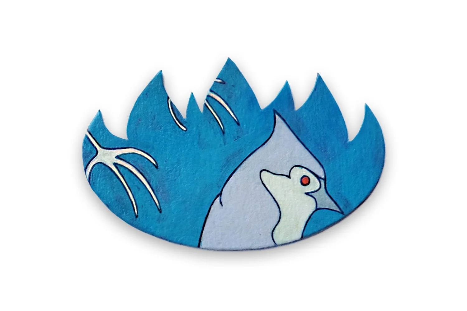   Tiny Flames for the Tiny Apocalypse,  2022 Acrylic on paper, approx  2x3.25” each  View Next Set →  