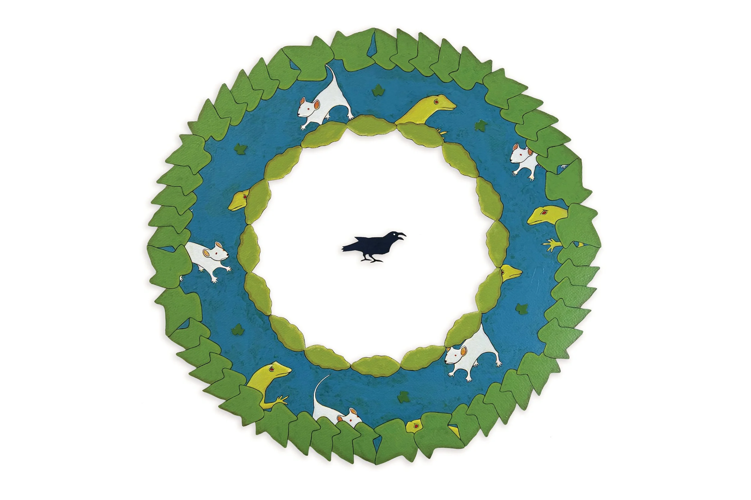 Wreath of Prey and Cover (with carrion crow) (Copy)