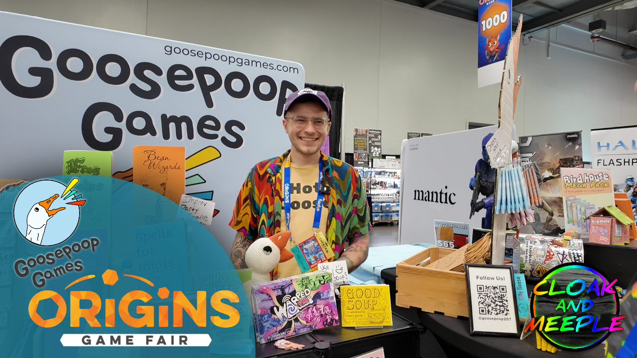 Goosepoop Games has some fun dice-less RPGs at Origins 2026