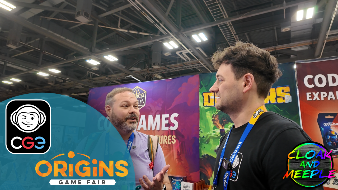 Checking out 2 new games at the CGE booth at Origins 2026