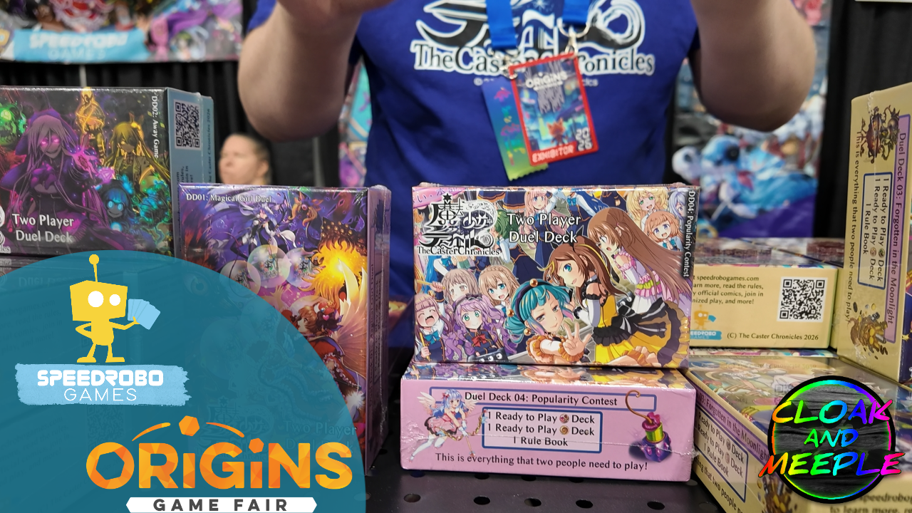 We speedrun the Speedrobo Games booth at Origins 2026