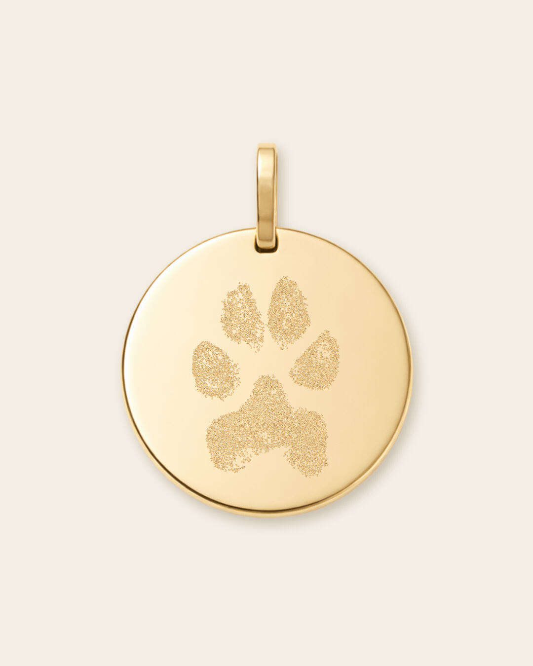 Solid Gold Custom 15mm Paw Print/Nose Print