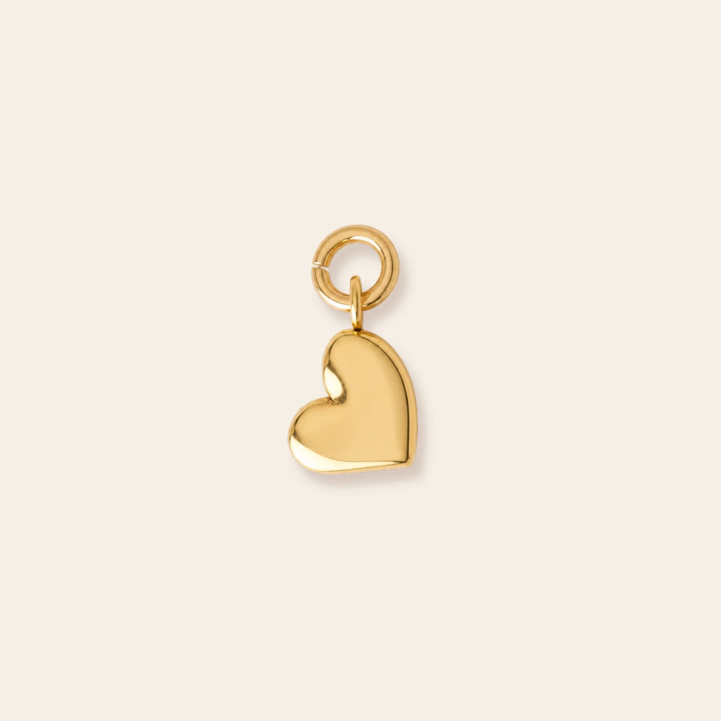 Waterproof Tilted Heart Charm