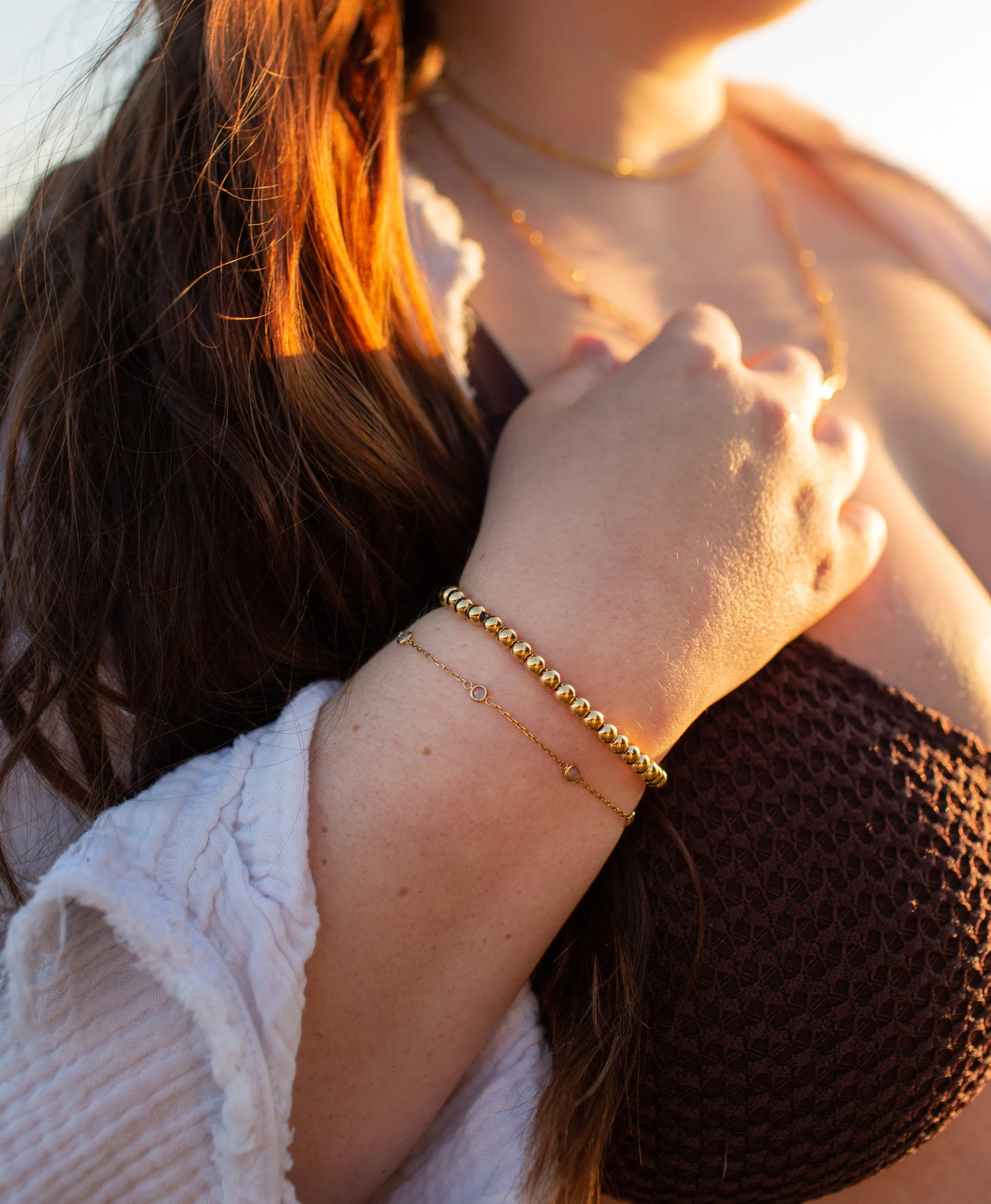 Waterproof 5mm Elastic Ball Bracelet