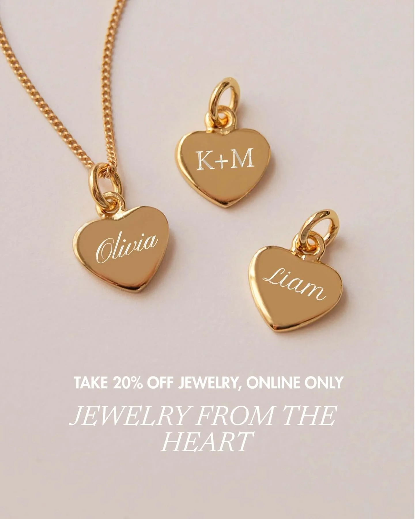 Shop for your special someone (or maybe just yourself)  and get 20% off ONLINE ONLY. 🤍🤍