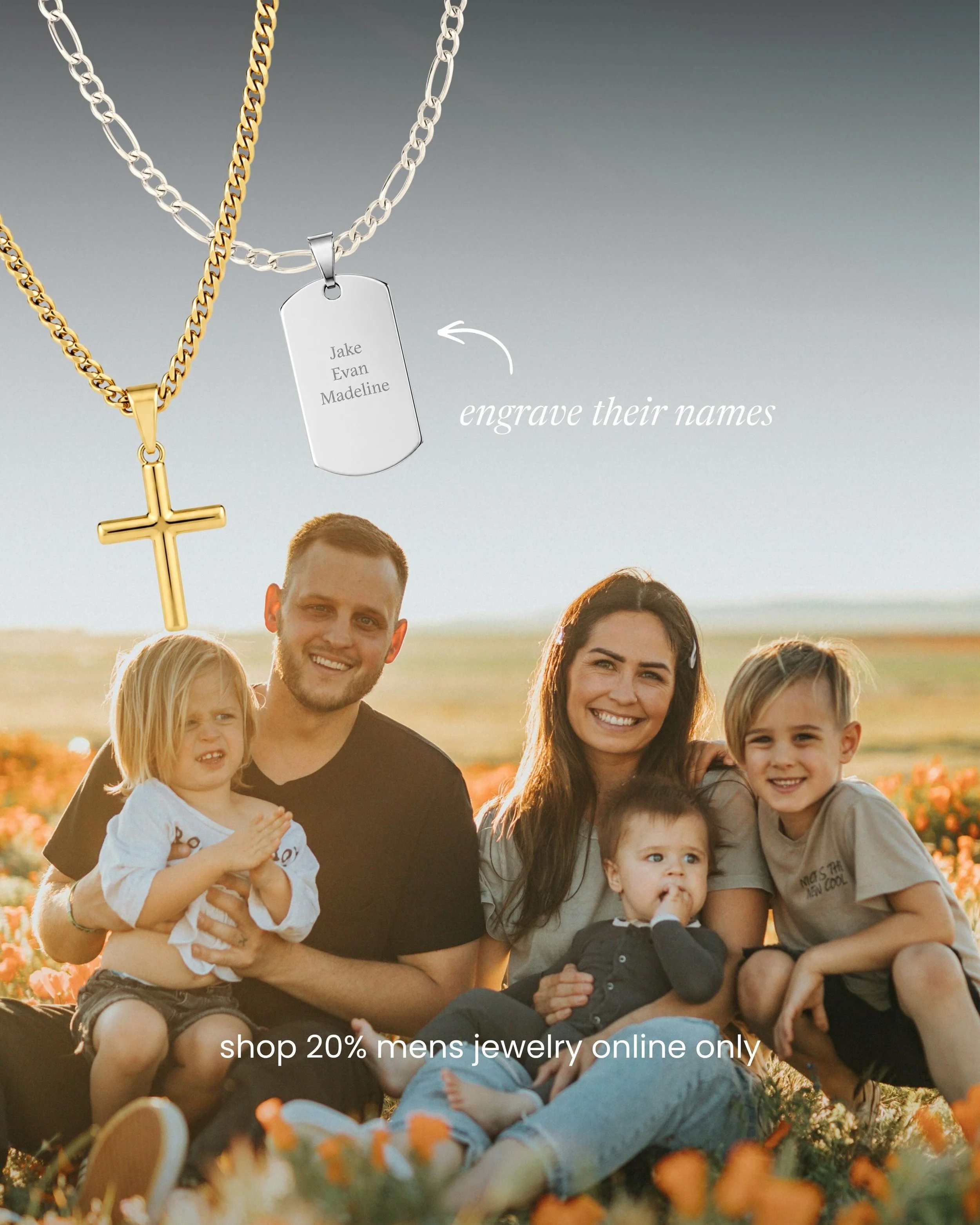 Father&rsquo;s Day is just around the corner. Shop waterproof jewelry he can wear everyday now 20% off ONLINE ONLY!! 

#fathersdaygiftideas #customjewelry