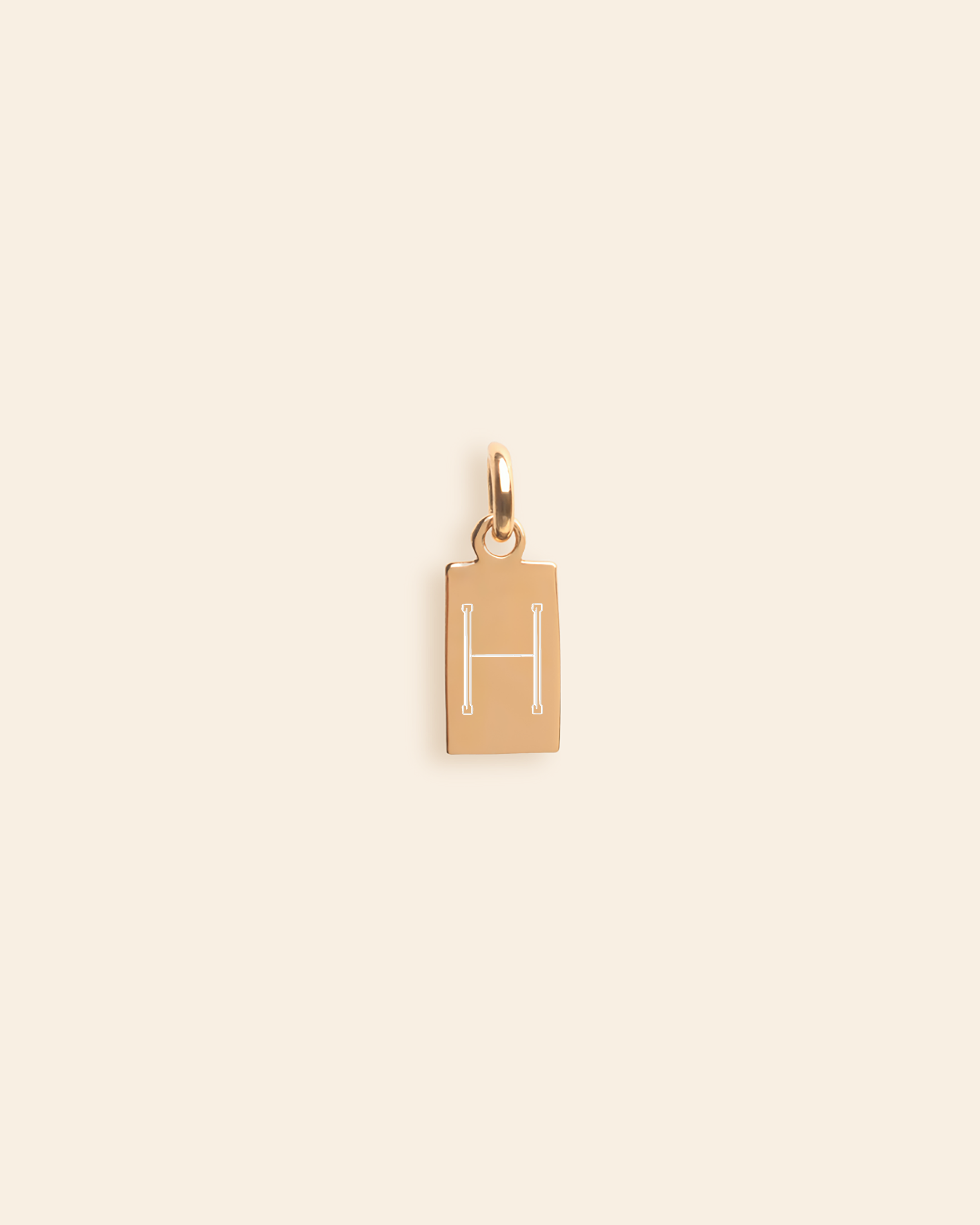 Engravable Mini Rectangle Charm