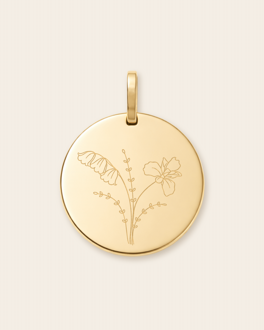 Solid Gold Birth Flower Bouquet