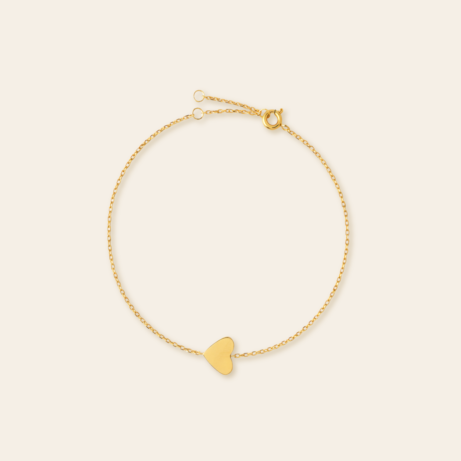 Waterproof Single Heart Bracelet