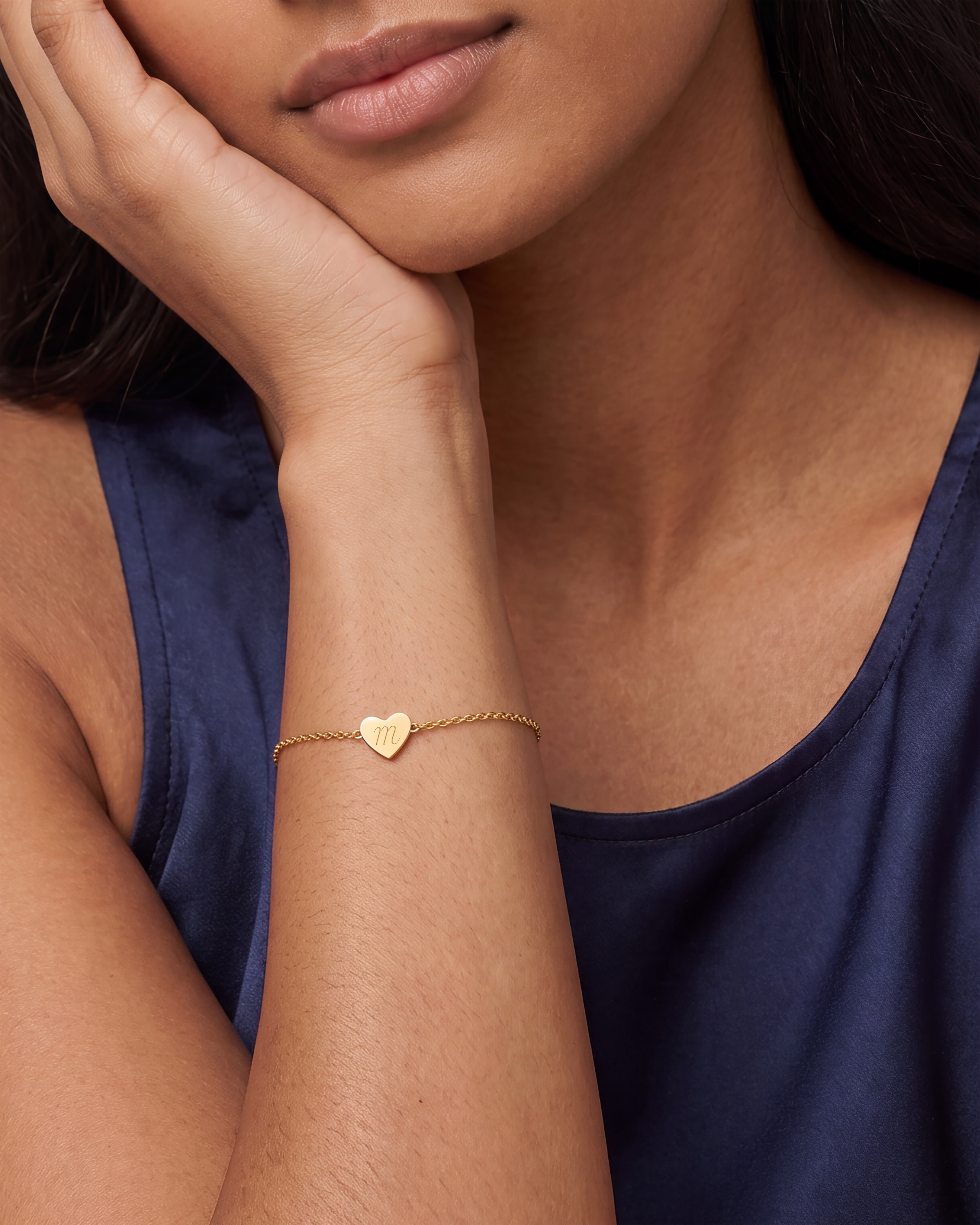 Custom Waterproof Single Heart Bracelet