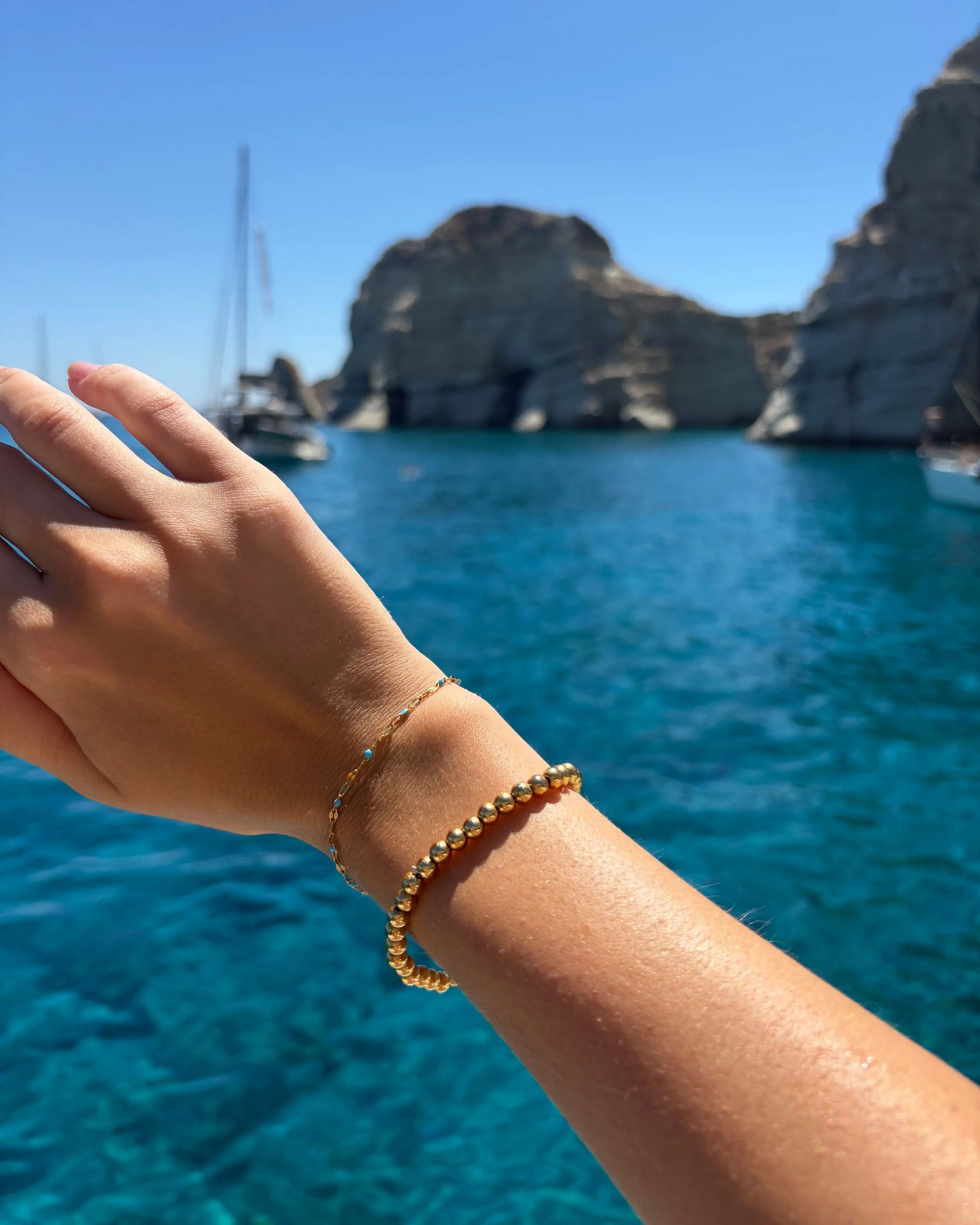 Waterproof 5mm Elastic Ball Bracelet