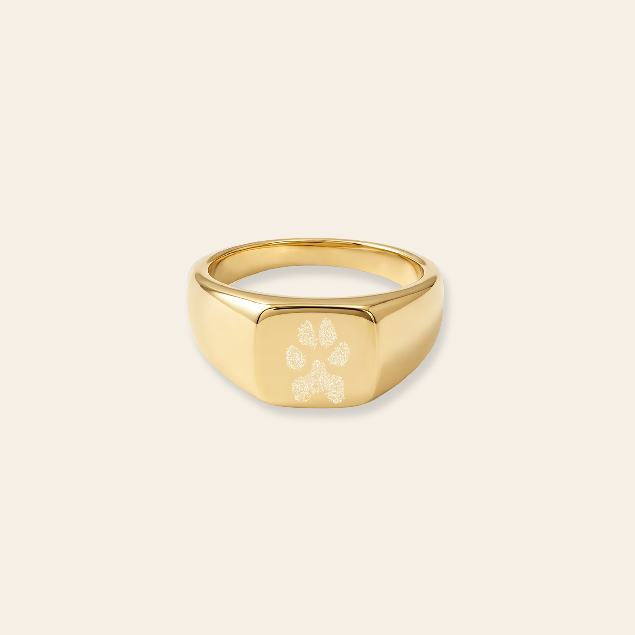 Unisex Custom Paw/Nose Print Ring