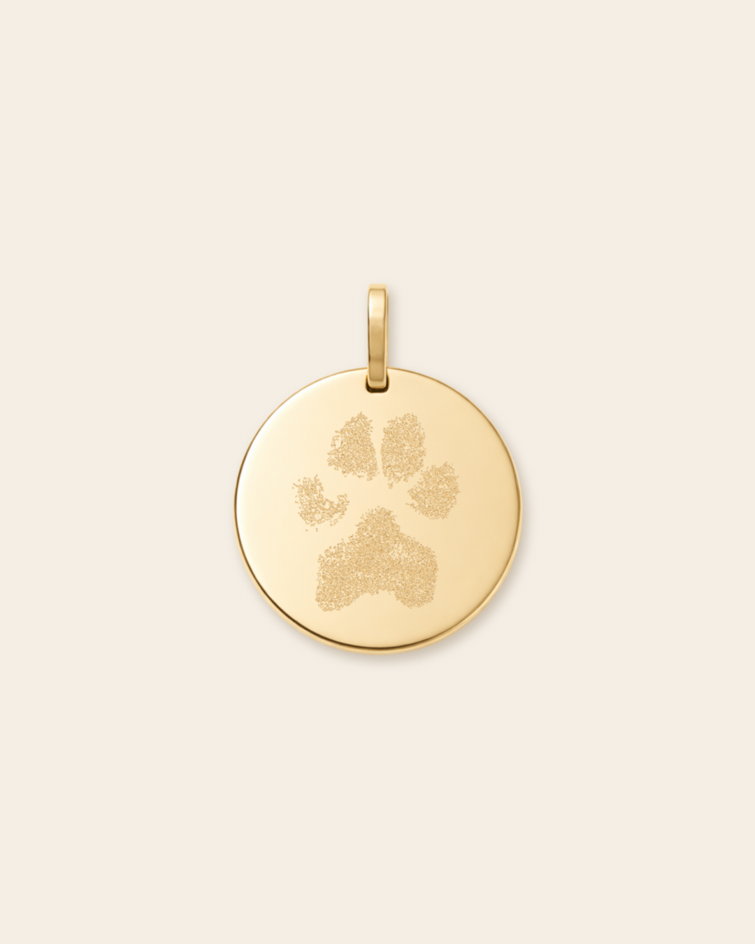 Solid Gold Custom 11mm Paw Print/Nose Print