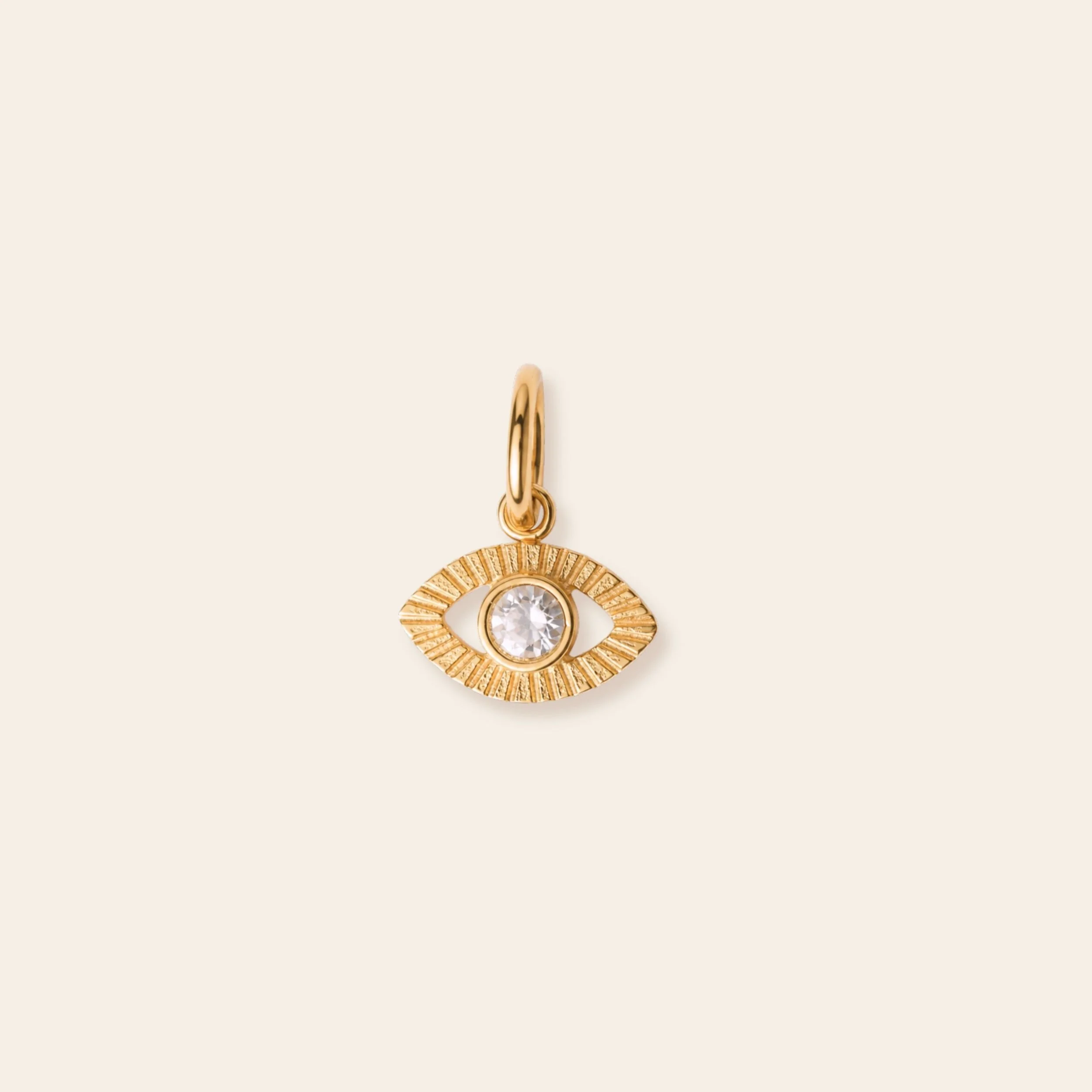 Waterproof Cz Eye Charm