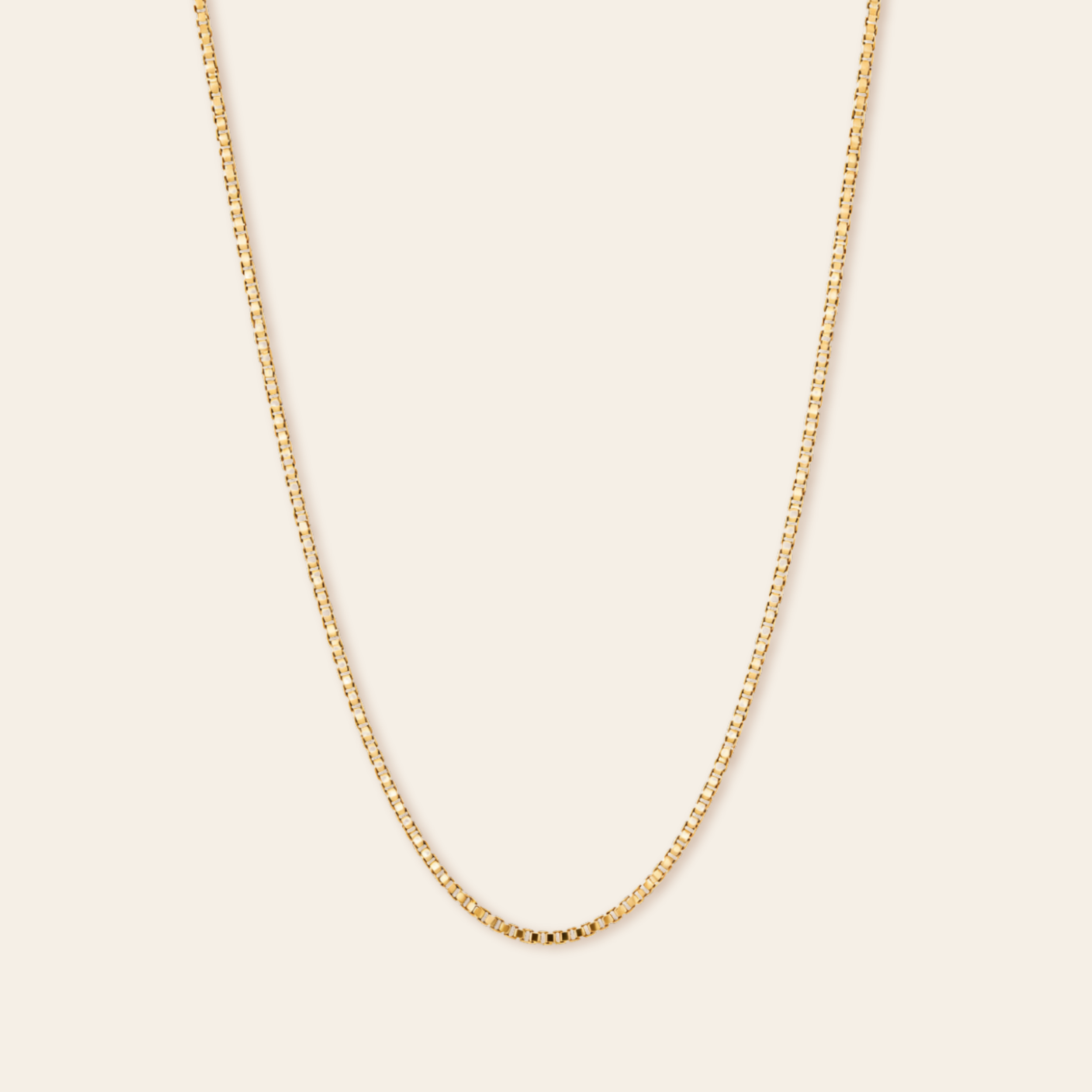 Waterproof Box Chain Necklace