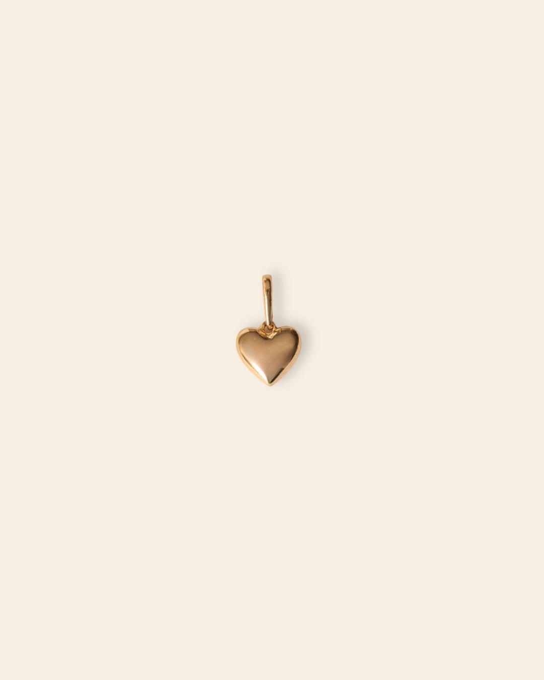 10k Solid Gold Classic Heart Pendant