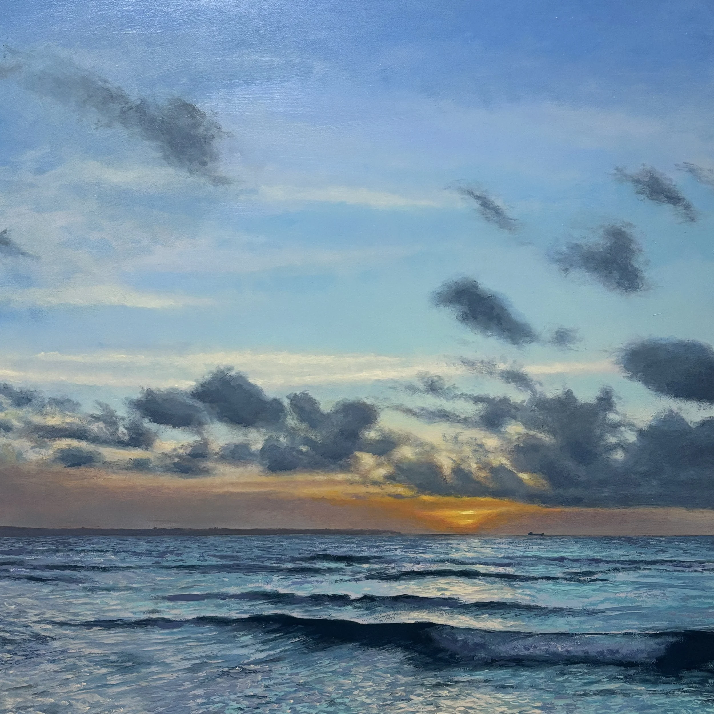 Mounts bay morning. 50x50cm oil on aluminium panel.
Available soon.