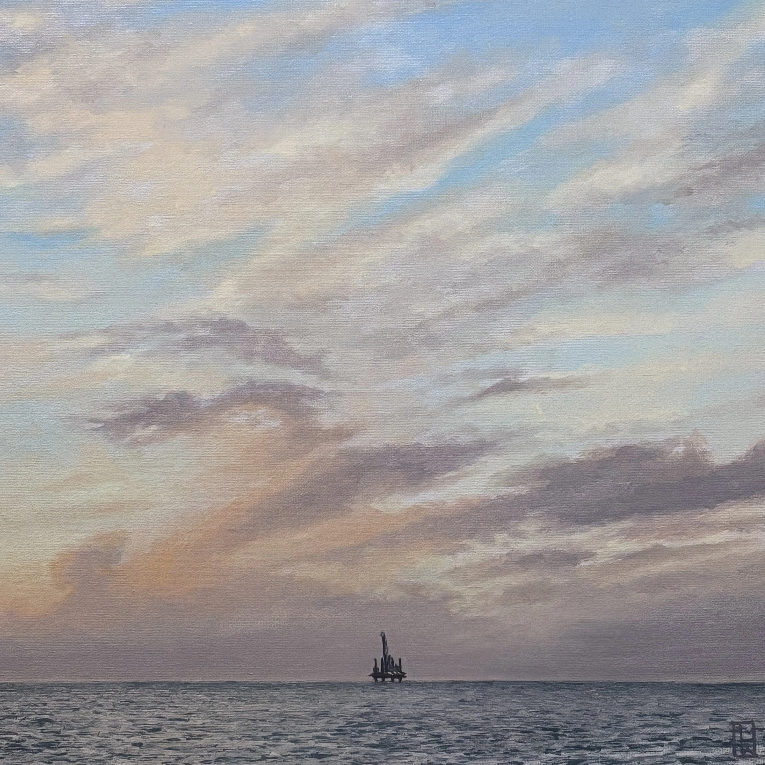 Sea fox 7 platform study, 30x30cm oil on canvas panel. 2026
Available soon.
