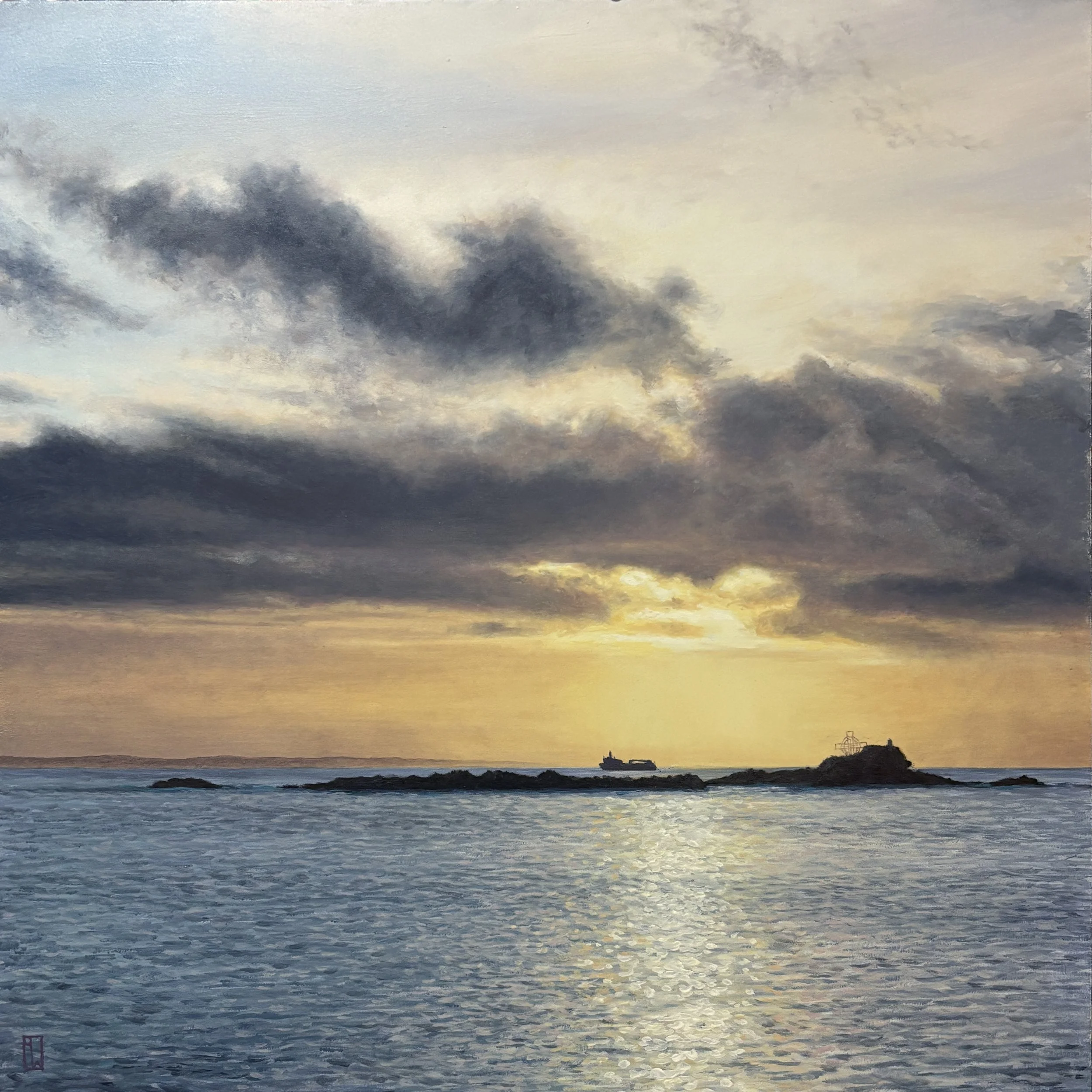 St Clement’s Isle, Mousehole. 2026.
50x50cm oil on aluminium panel.
Available soon.