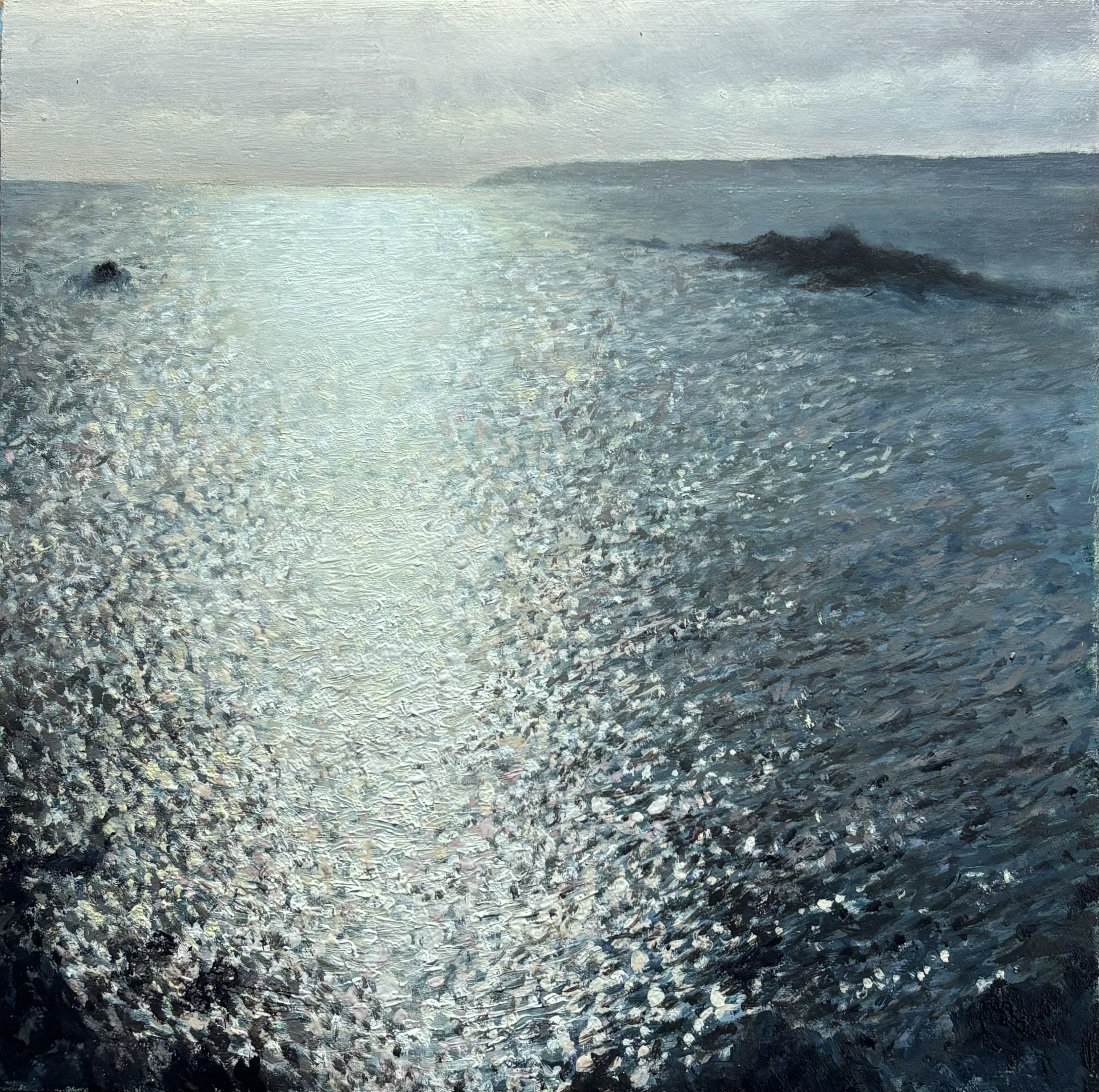 Boat cove, Trenow. 20x20cm oil on board Autumn 2024 £325.00 🔴