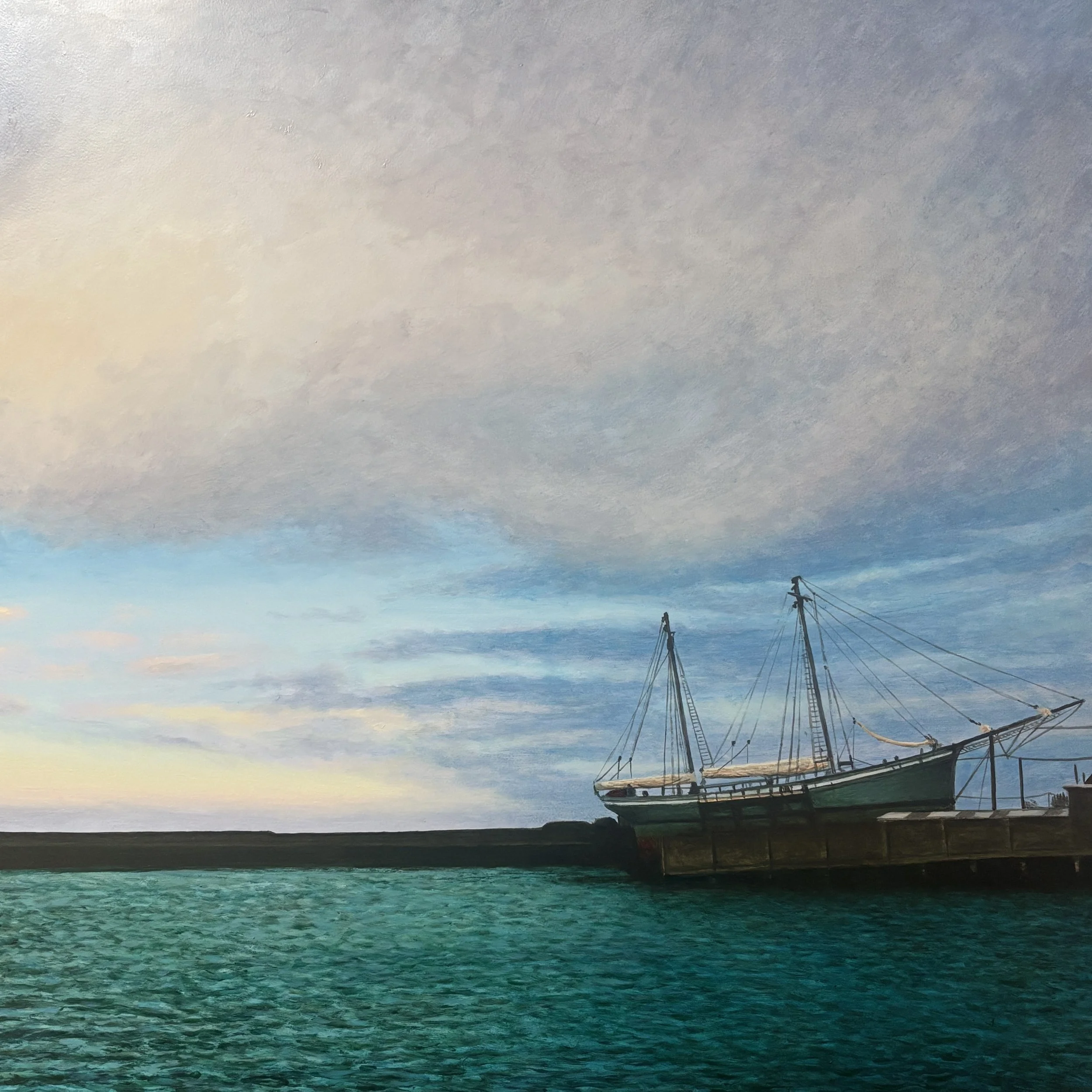‘Irene’ on the slip, Newlyn. 2026 50x50cm oil aluminium panel.
Available soon.