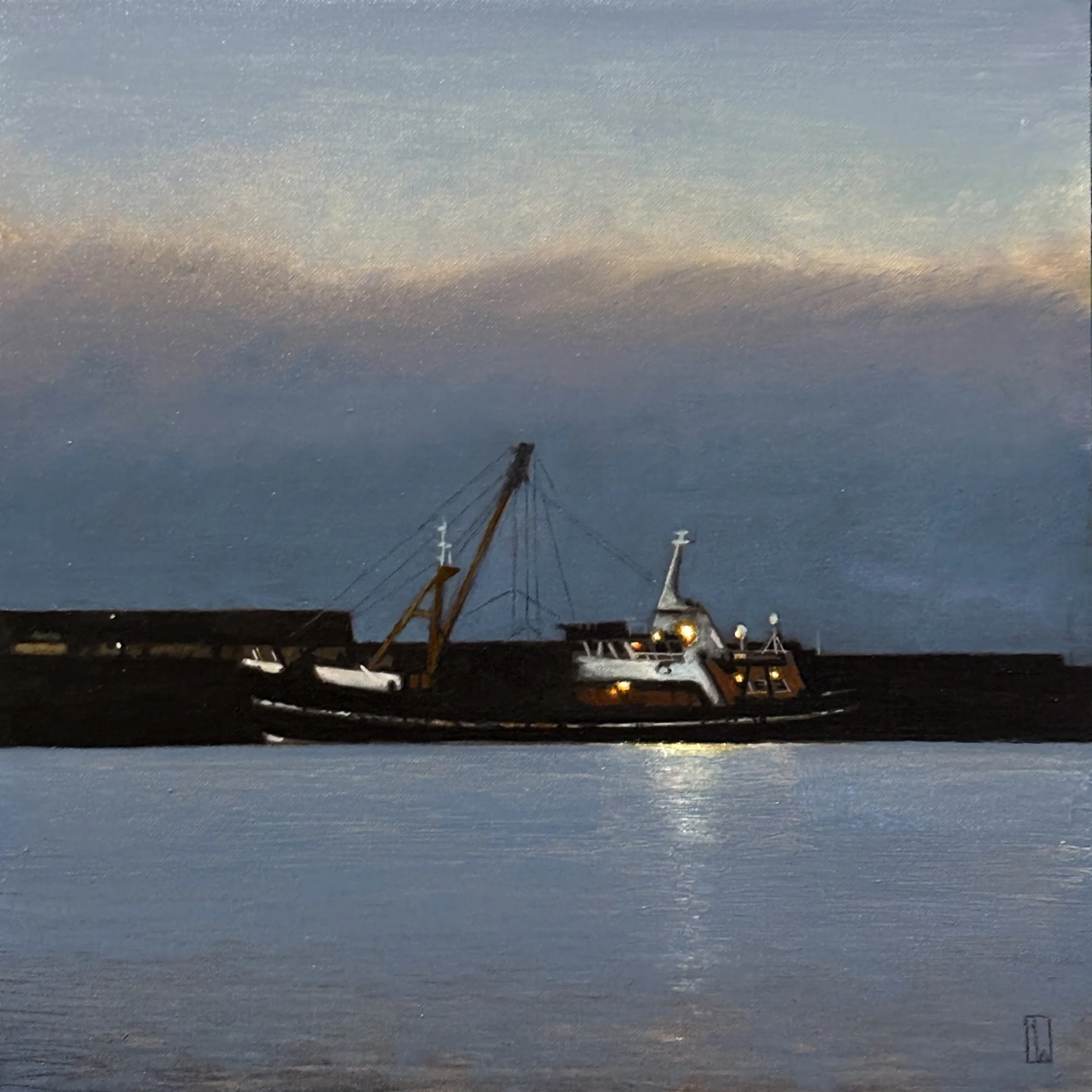 Newlyn Beam trawler winter 2026. 30x30cm oil on canvas panel.
Available soon.