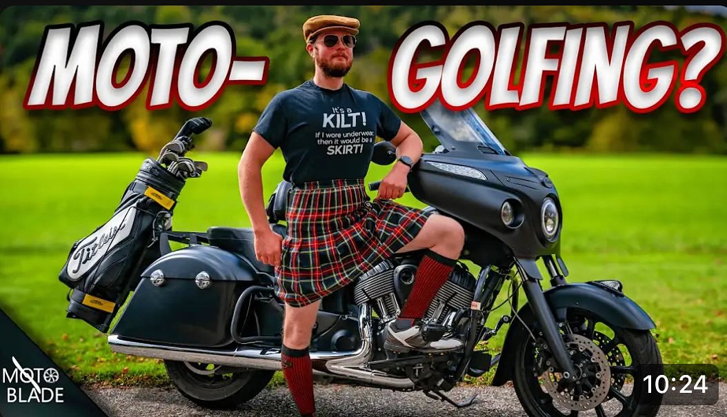 Golf clubs on your motorcycle? Heck yeah! Go check out my latest video - it&rsquo;s a fun one (also I wore a skirt for you people 😂)
@2x2cycles #golf #motorcycle #motorcycles #gearreview #gear #motovlogger #video #funny #motorcyclegear #Indian #indi