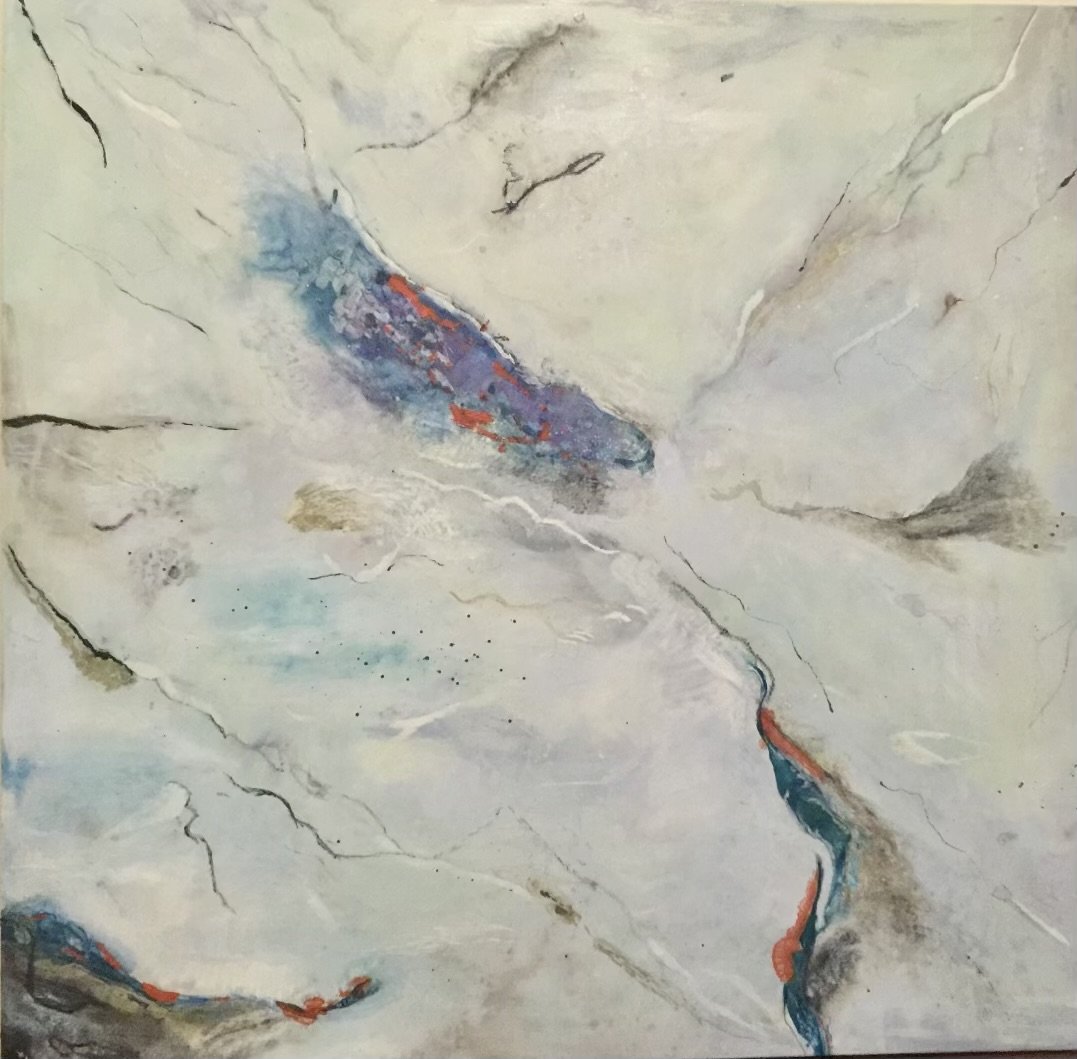 Sacred Blue, 2016, Oil on Canvas, 48 X48