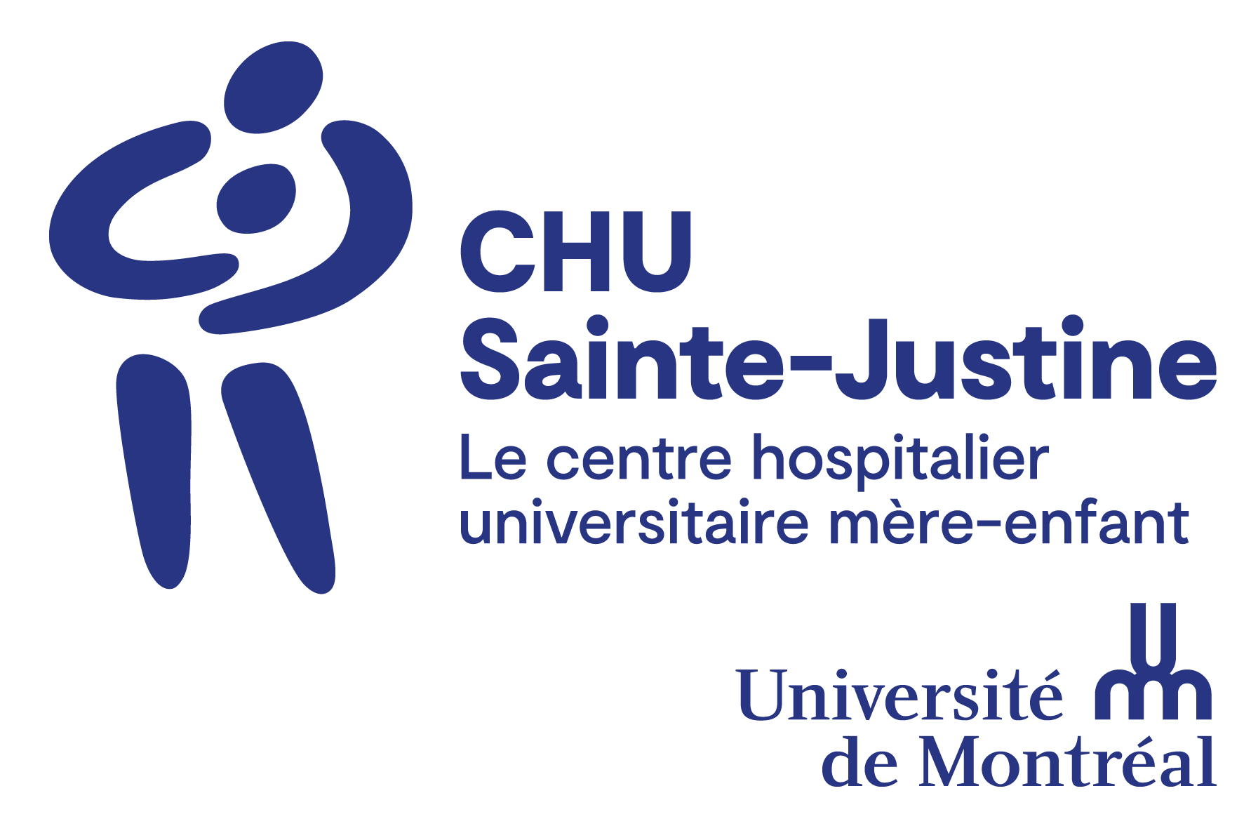 Logo du CHU Sainte-Justine, centre hospitalier universitaire mère-enfant, Université de Montréal
