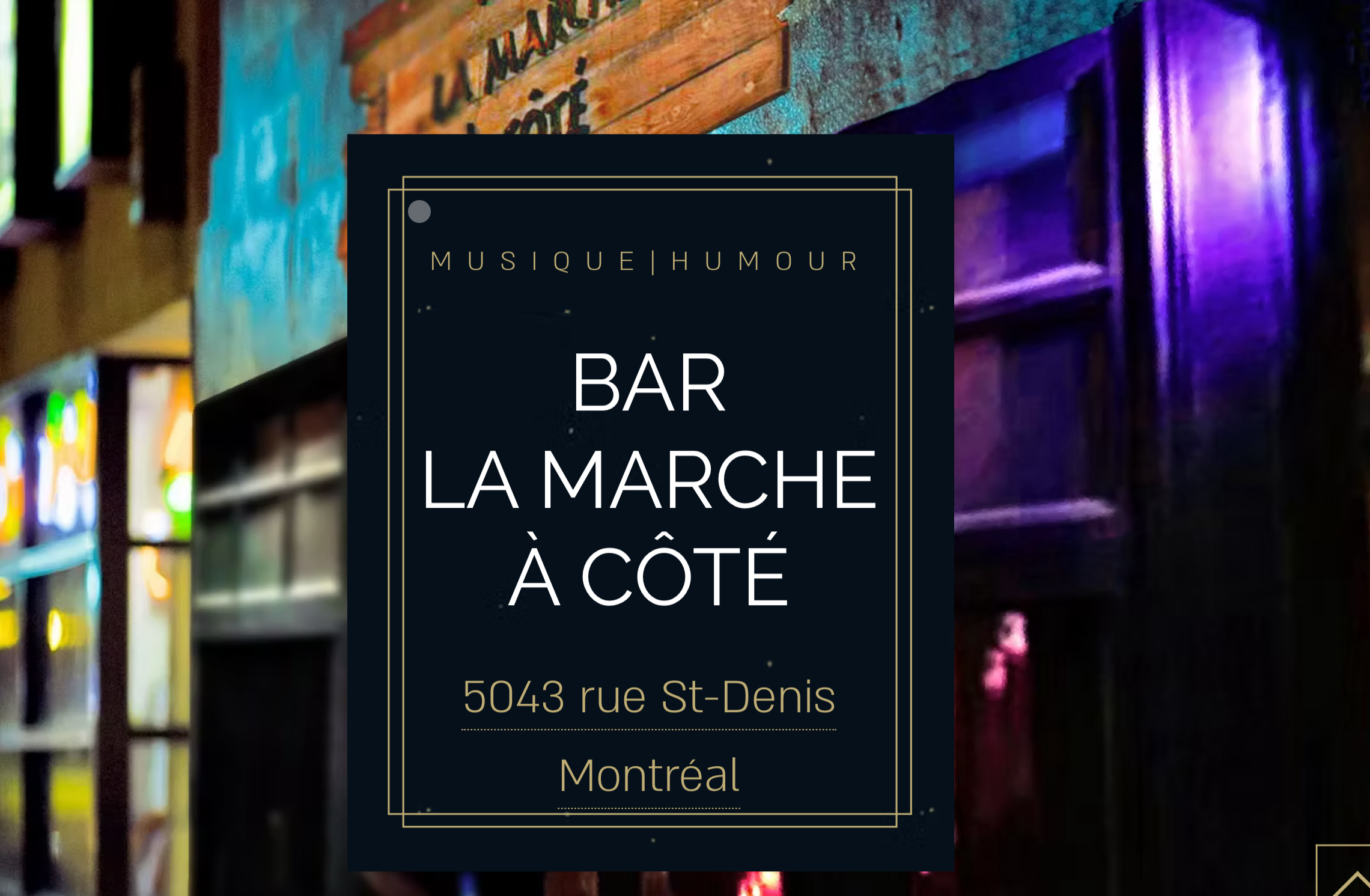 Boubé en concert à la MARCHE À COTÉ