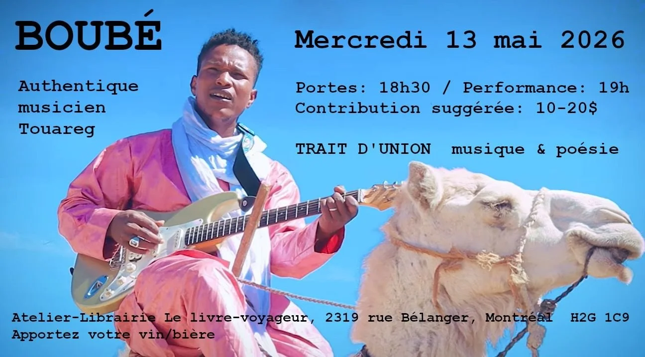 Concert SOLO à L’atelier-Librairie Le livre Voyageur