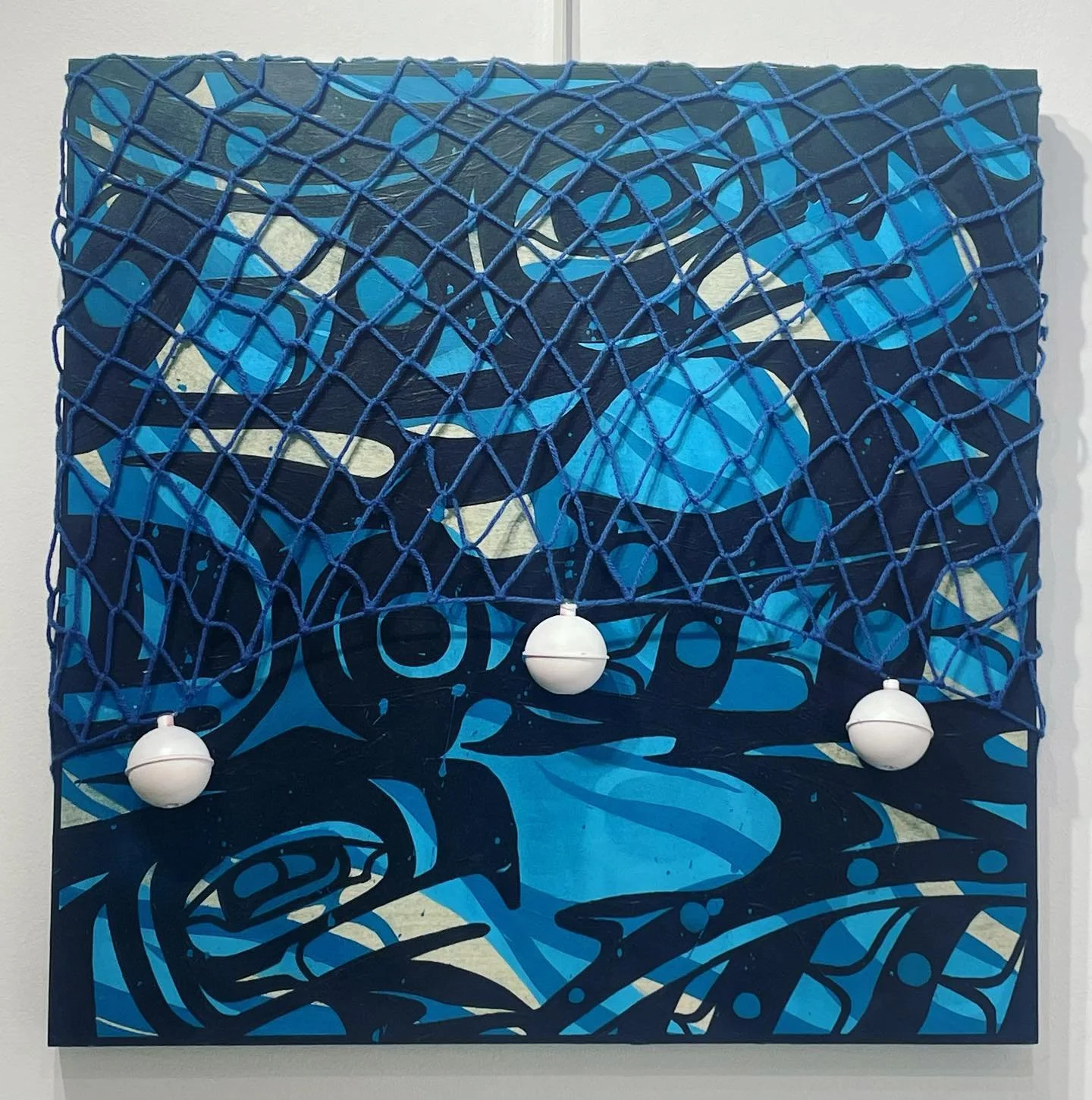 Here is my painting for the annual Skeena Salmon Arts show up in terrace B.C. 

&ldquo;Feed the People.&rdquo; 

Feed the People is a depiction of salmon in the net that helps feed our communities. When I was younger, I would travel with my yeah to t