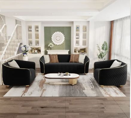 Luxury Velvet Sofa Set