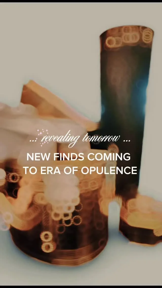 ✨ COMING SOON! ✨ Preview the newest additions to Era of Opulence’s collection tomorrow! These beauties are getting ready for their well-deserved spotlight.
Item details and buying options will be available in tomorrow’s post! Stay tuned!