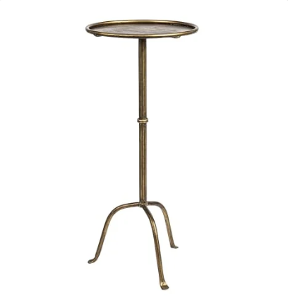 Antique Brass Martini Table