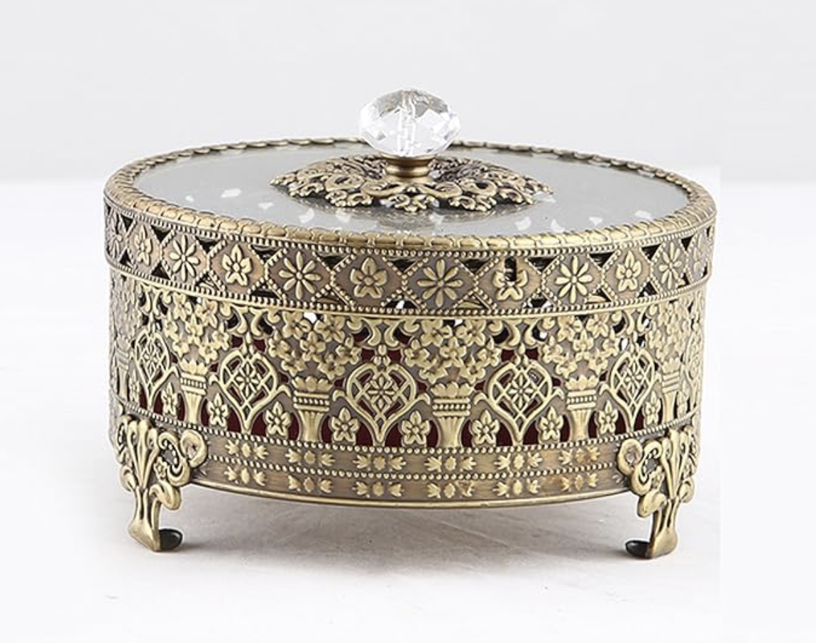 Decorative Metal Trinket Box