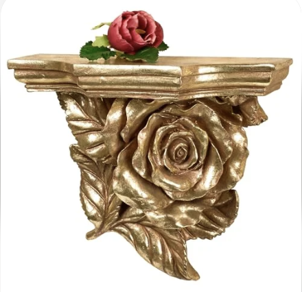 Rose Floral Wall Shelf