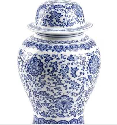 Blue and White Ginger Jar