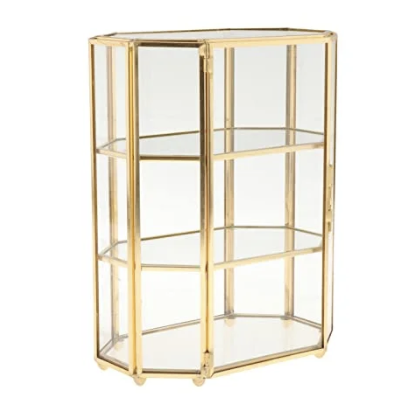 Geometric Gold Display Case