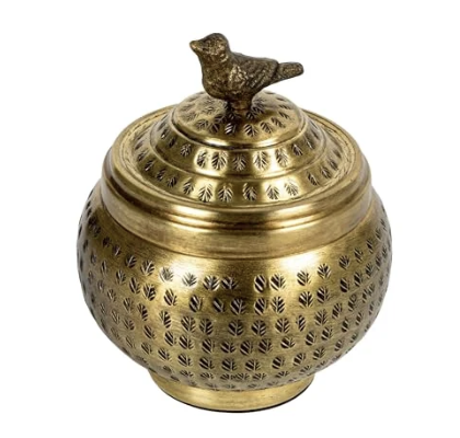 Vessel with Bird Finial