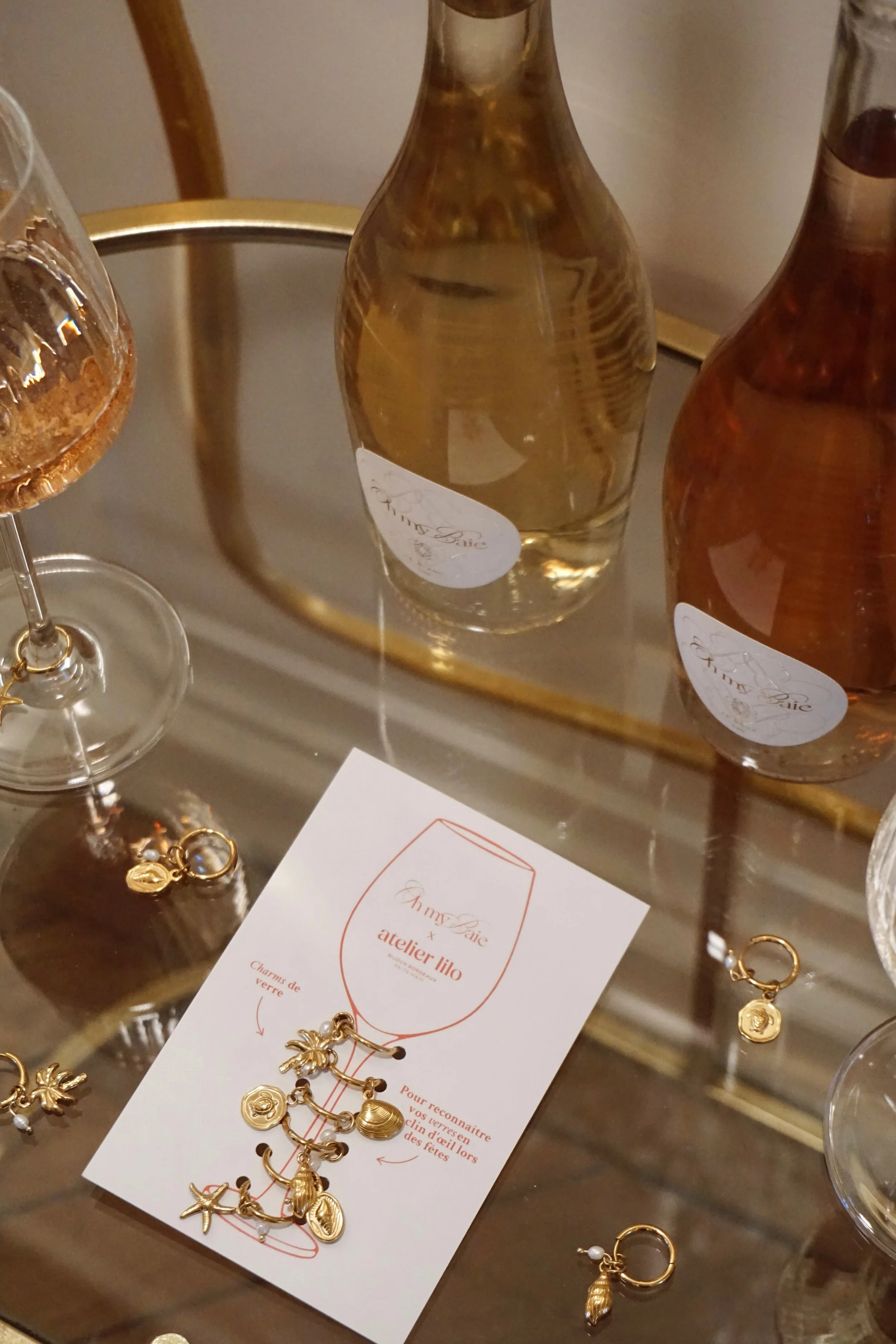 LES CHARMS POUR VERRE À PIED