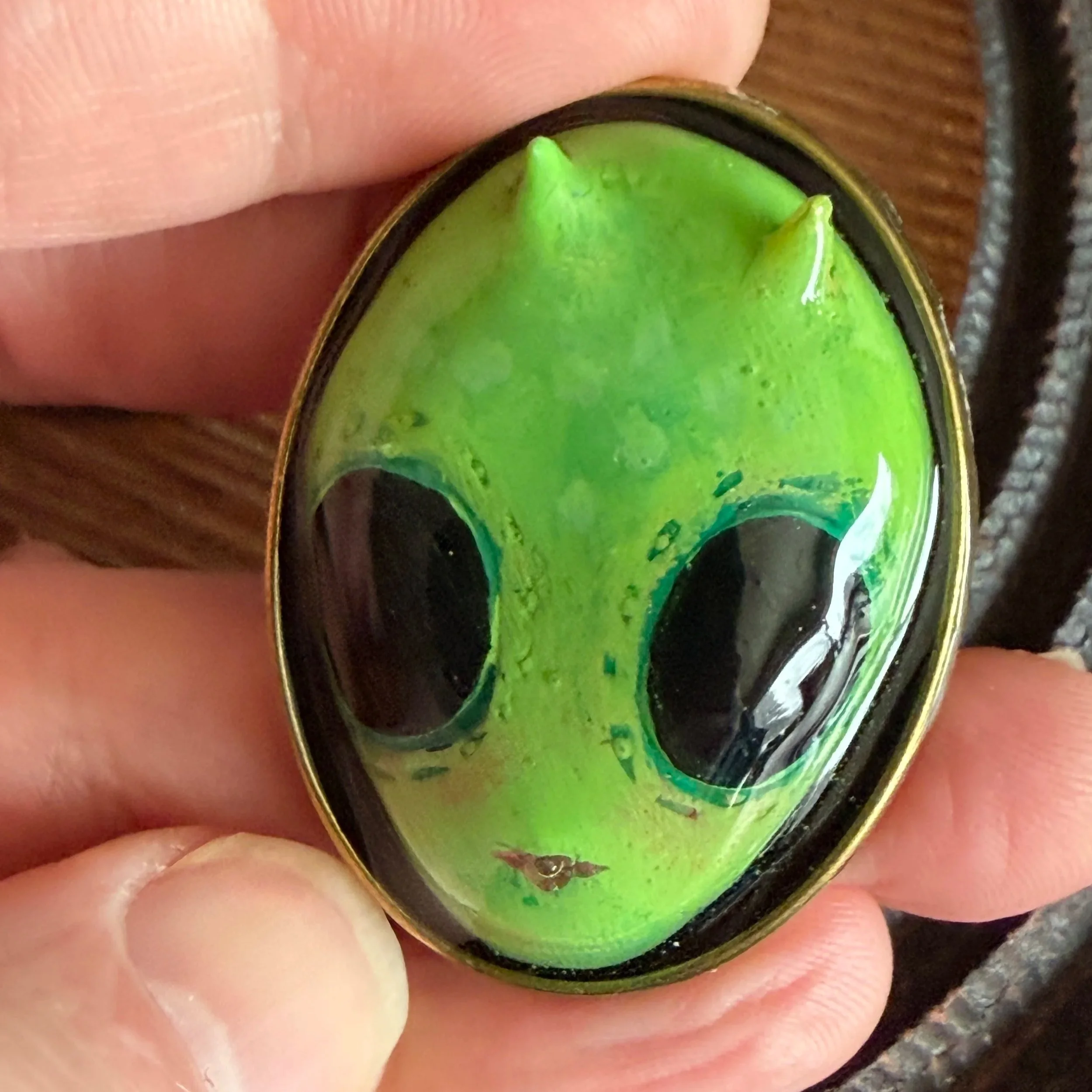 Friendly Alien Face Ring