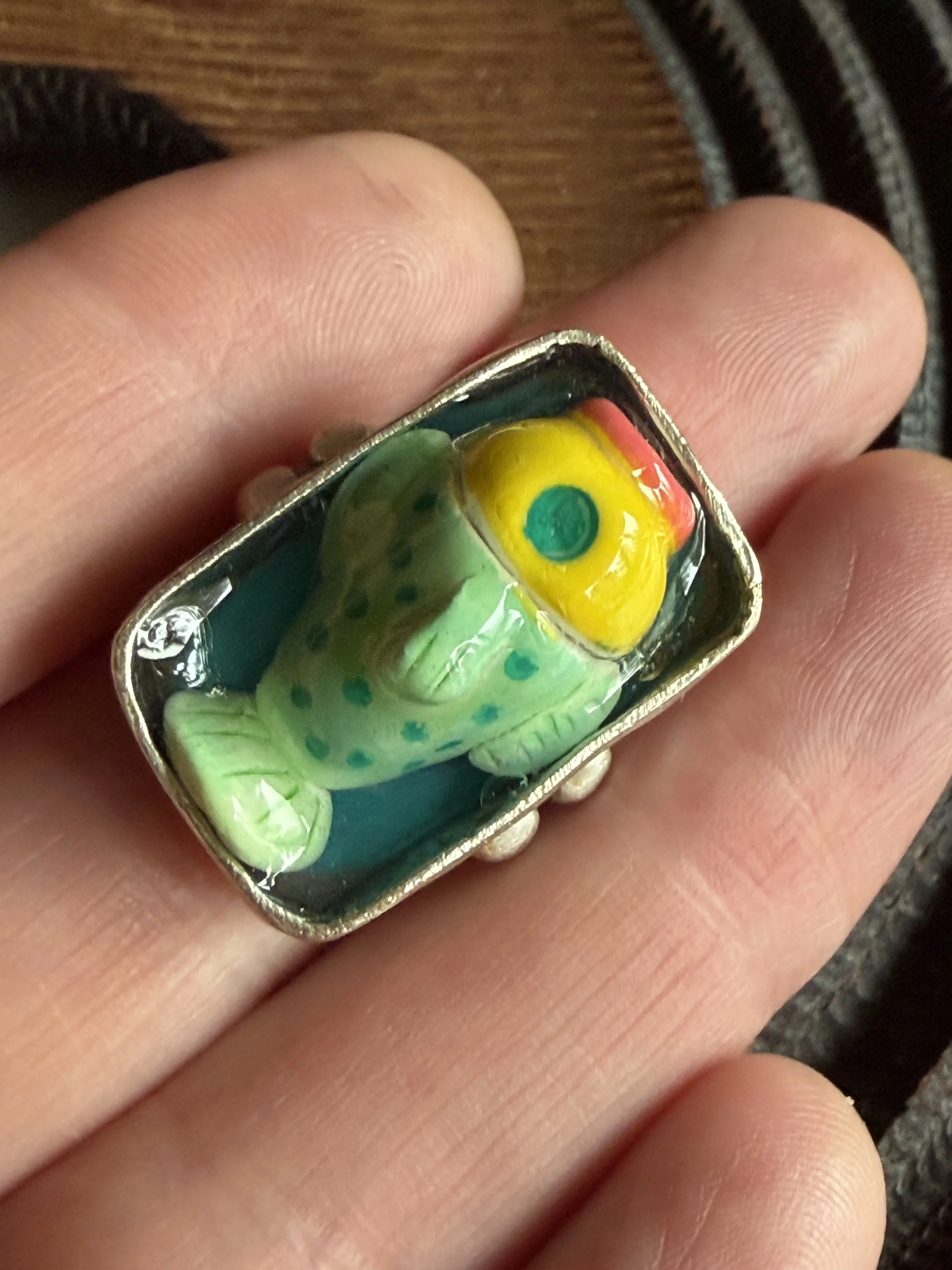 Canned Fish and Dotty Dots Ring