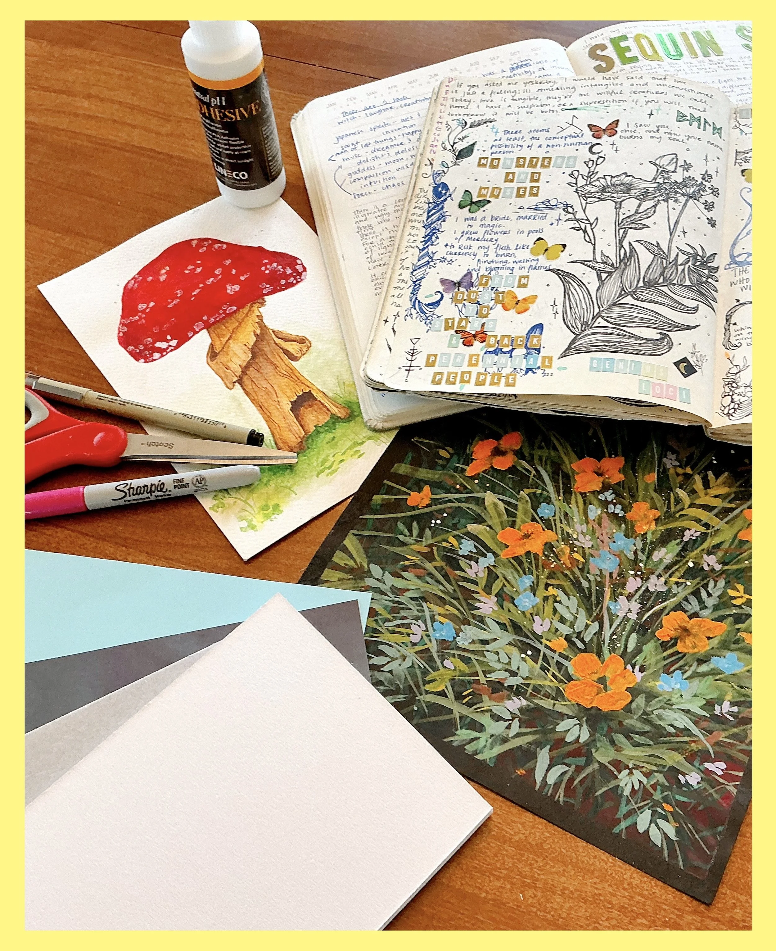 Beginners Make Your Own Watercolor Journal: Tuesday, August 18th, 2026 (Art Lounge 6-8:30pm)