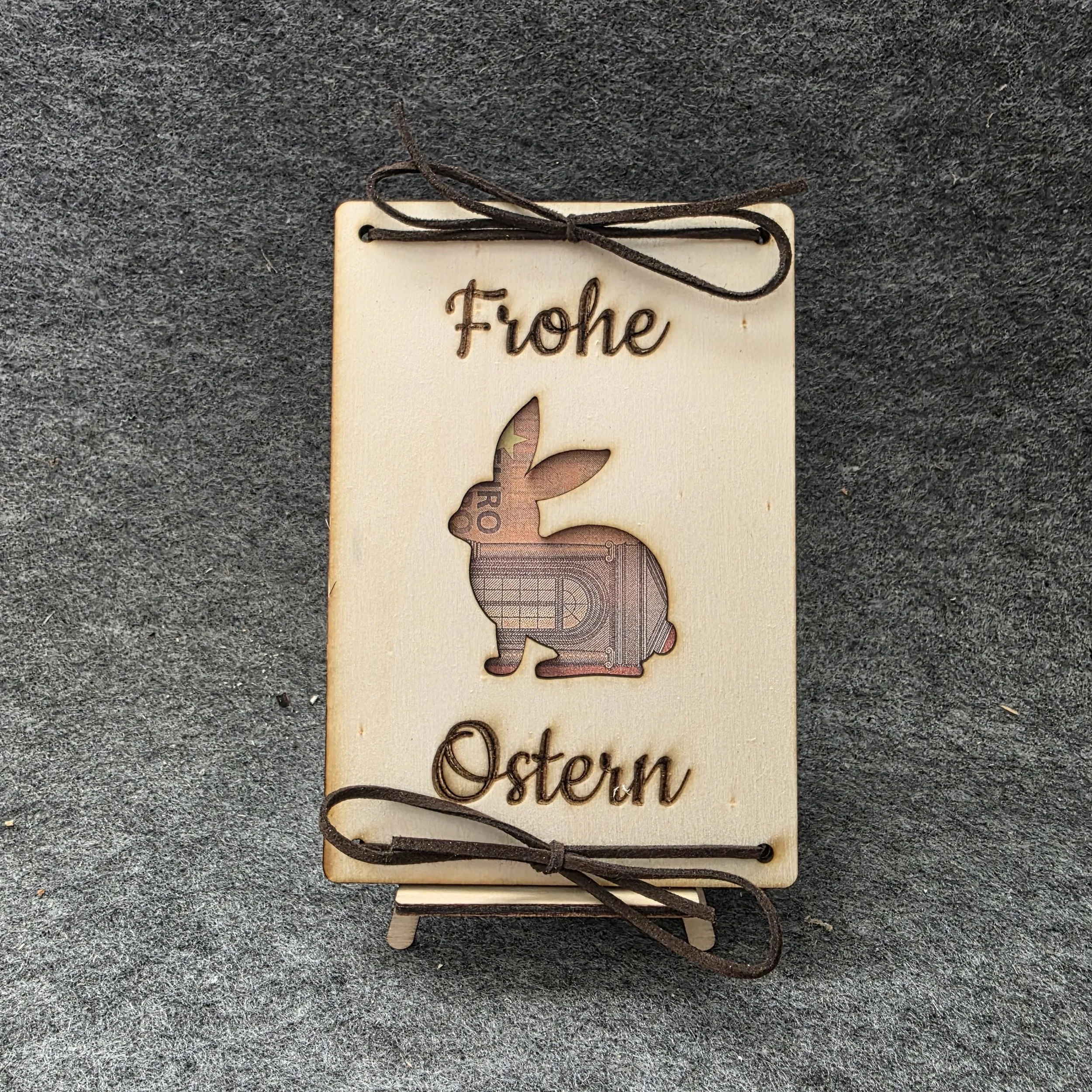 Geldgeschenkkarte "Frohe Ostern" Hase 2